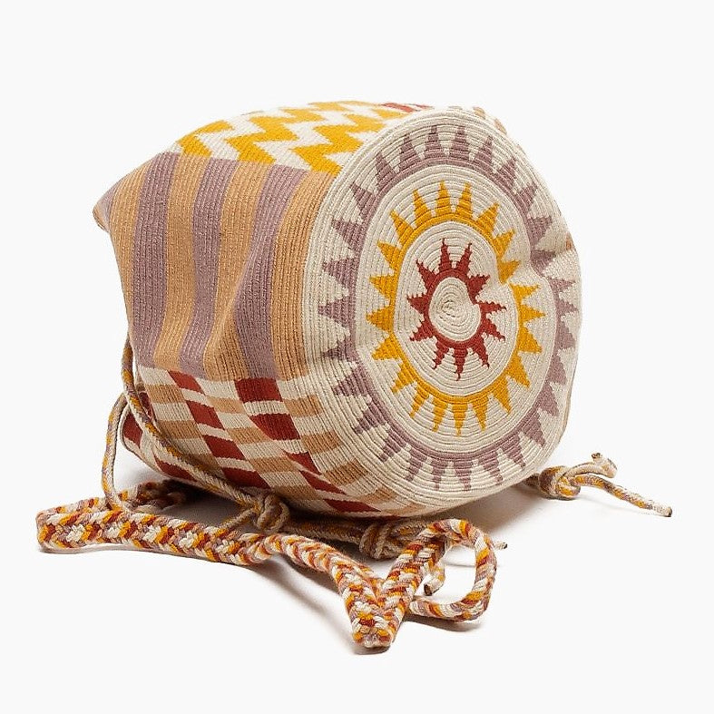 Handmade Medium Wayuu Mustard & Brown