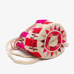 Load image into Gallery viewer, Handmade Medium Wayuu Fucshia &amp; Red
