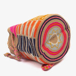 Load image into Gallery viewer, Handmade Medium Wayuu Taupe/Fuchsia/Orange
