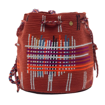 Handmade Medium Wayuu Anemon Terracota