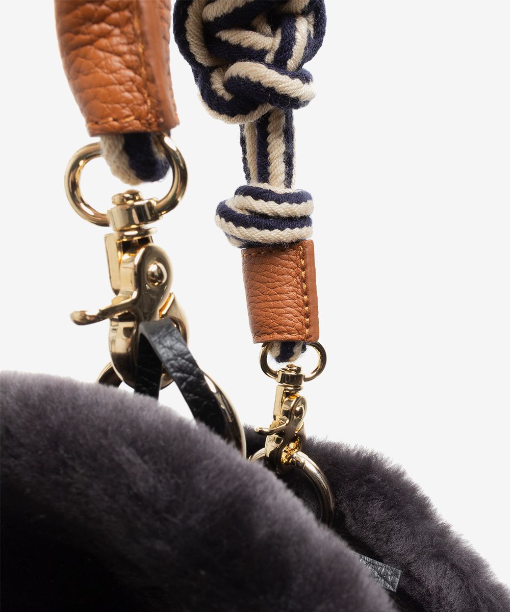 Charcoal Mouton Bag
