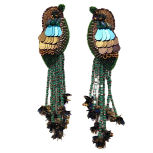 Kingfisher Earrings Green