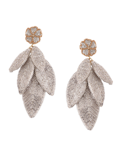 Leaf Earrings Silver