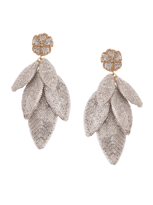 Leaf Earrings Silver