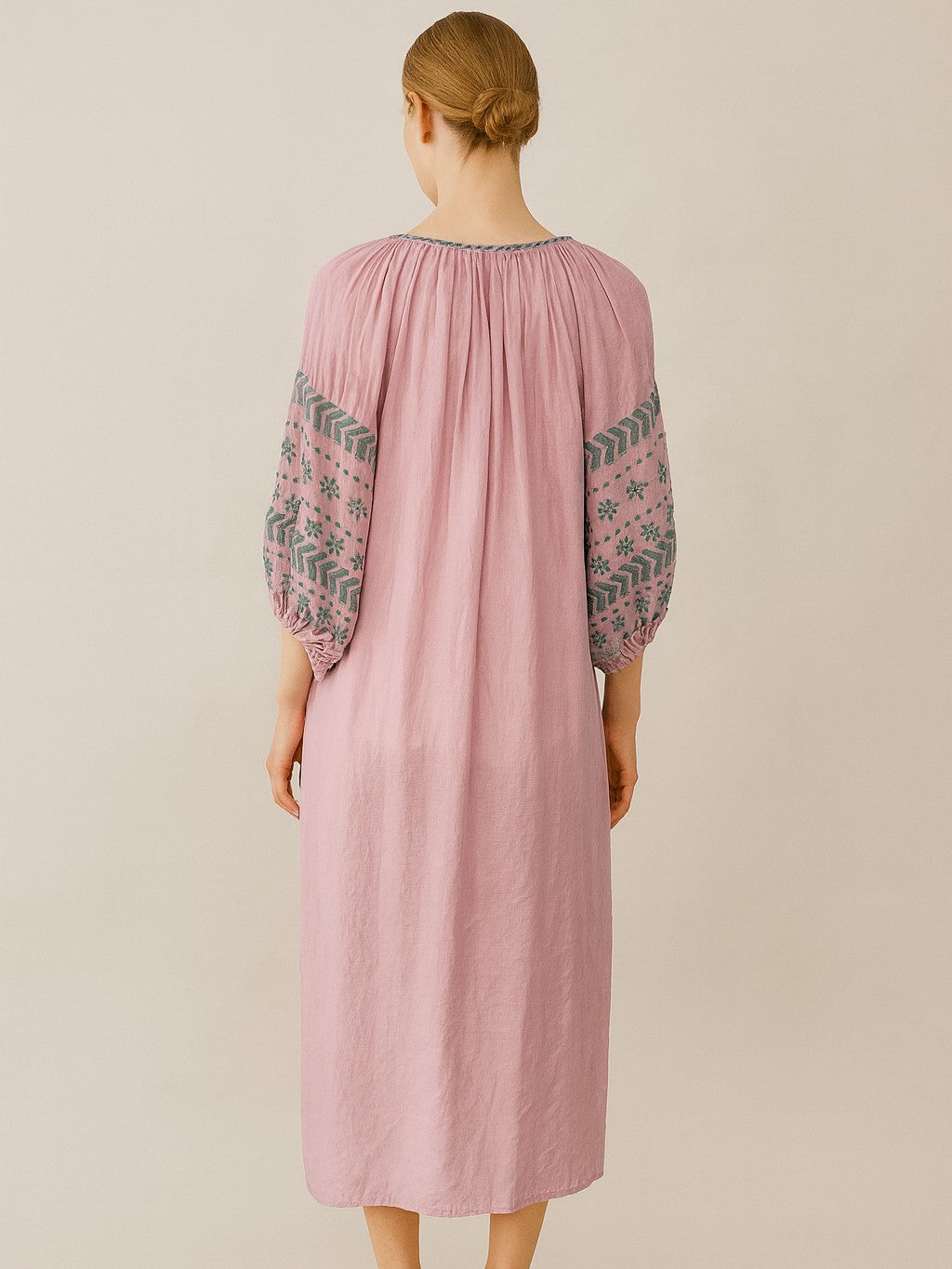 Benaras Dress Lavender Green