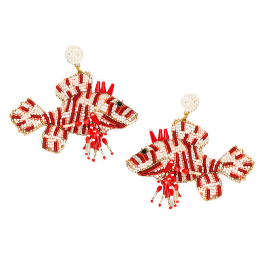 Lion Fish Earrings