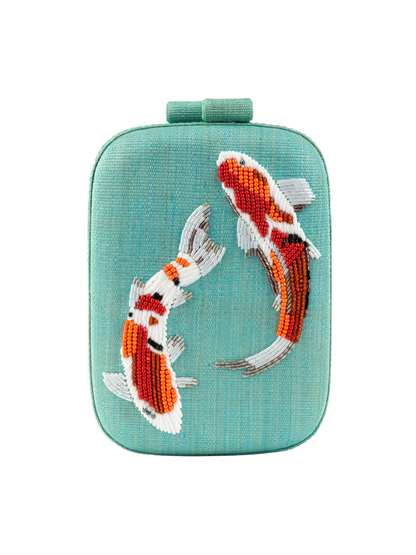 Mei Turquoise Clutch