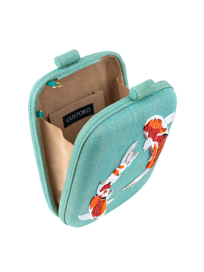 Mei Turquoise Clutch