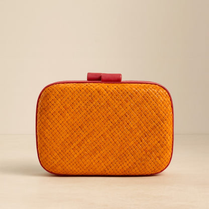 Mira Orange Clutch