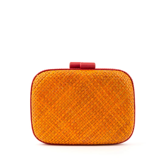 Mira Orange Clutch