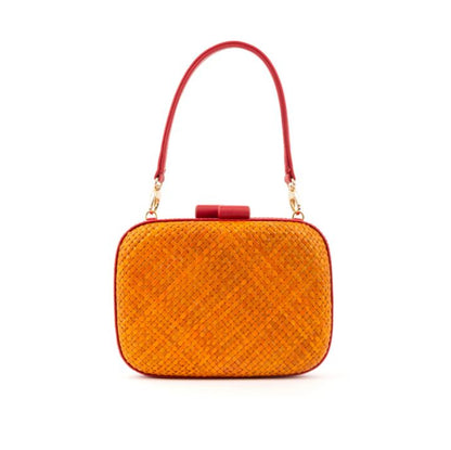 Mira Orange Clutch