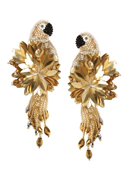 Parrot Earrings Gold