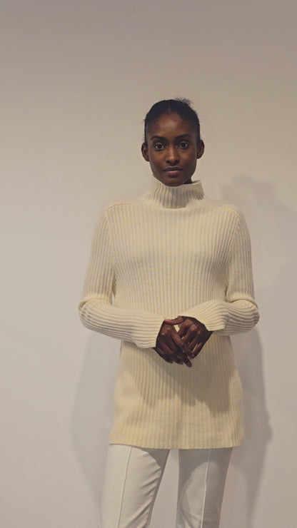 Slim High Neck Sweater
