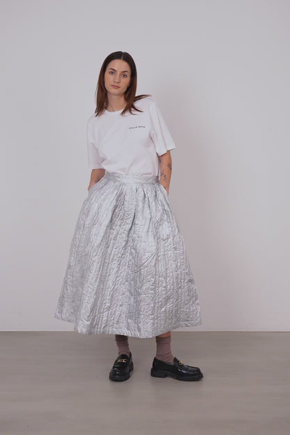 Silver bomb skirt