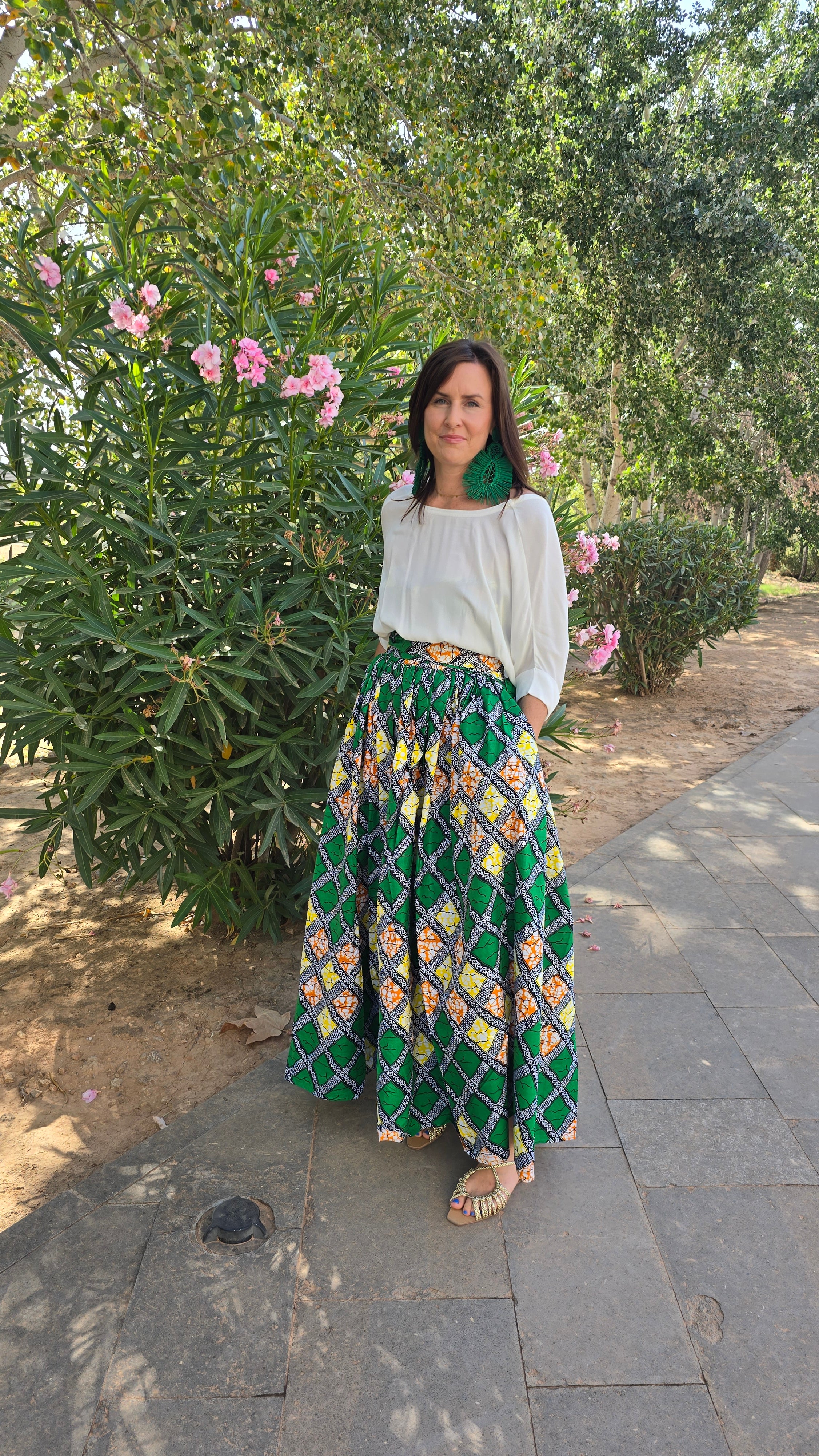 Maxi African Print skirt
