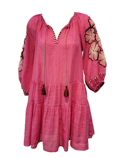 Stripe Flower Santorini Dress