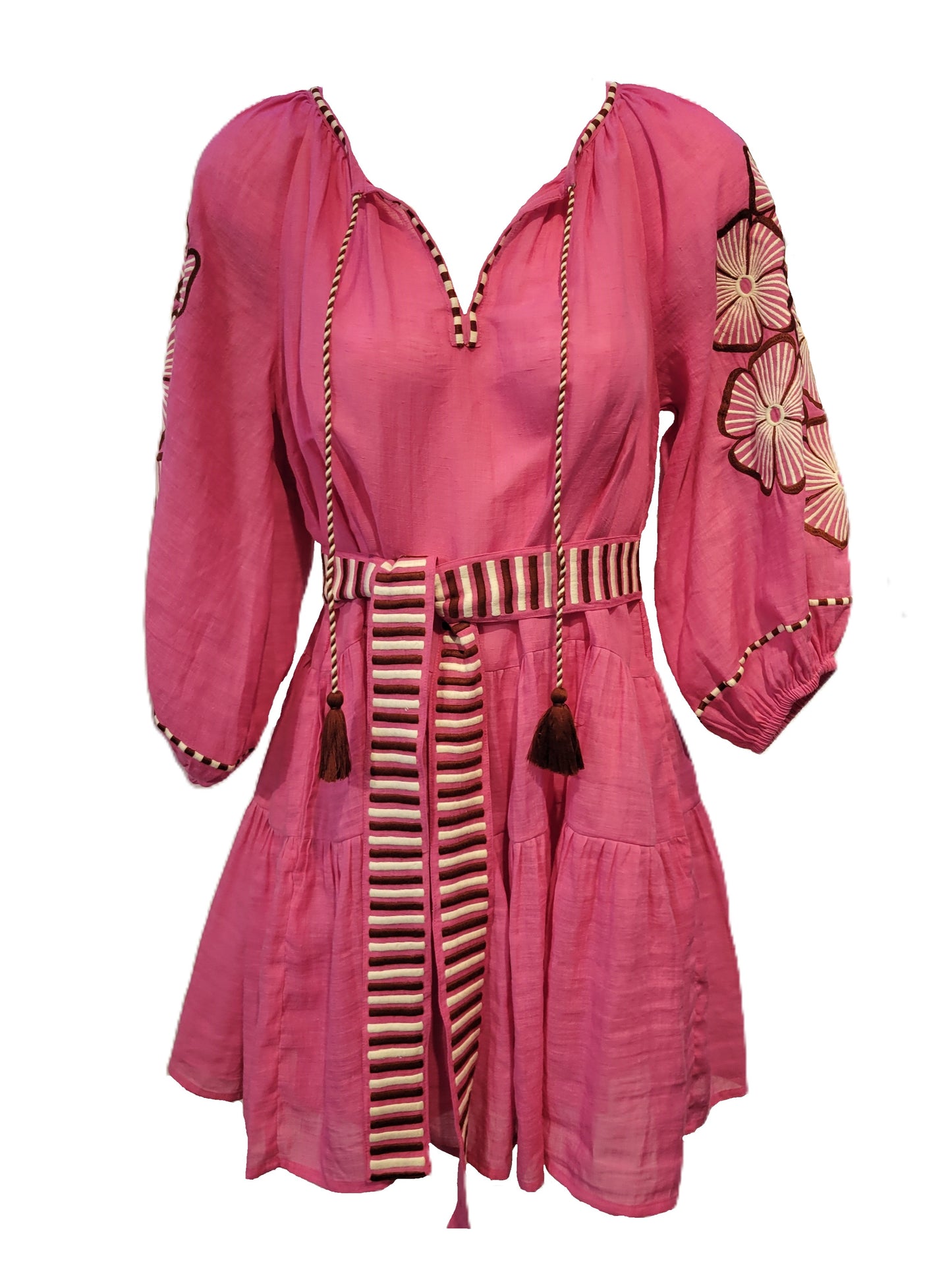 Stripe Flower Santorini Dress