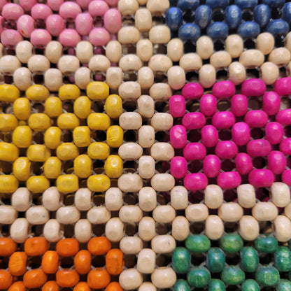 Wood Beads Shoulder Bag
