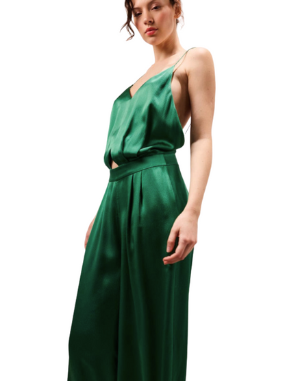 green jumpsuit 