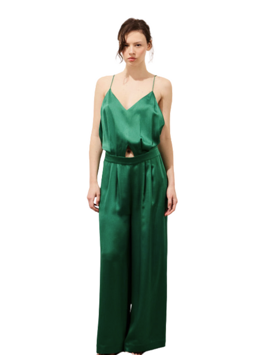green jumpsuit 