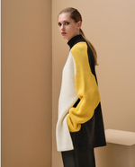 Load image into Gallery viewer, Three colors oversized turtleneck sweater
