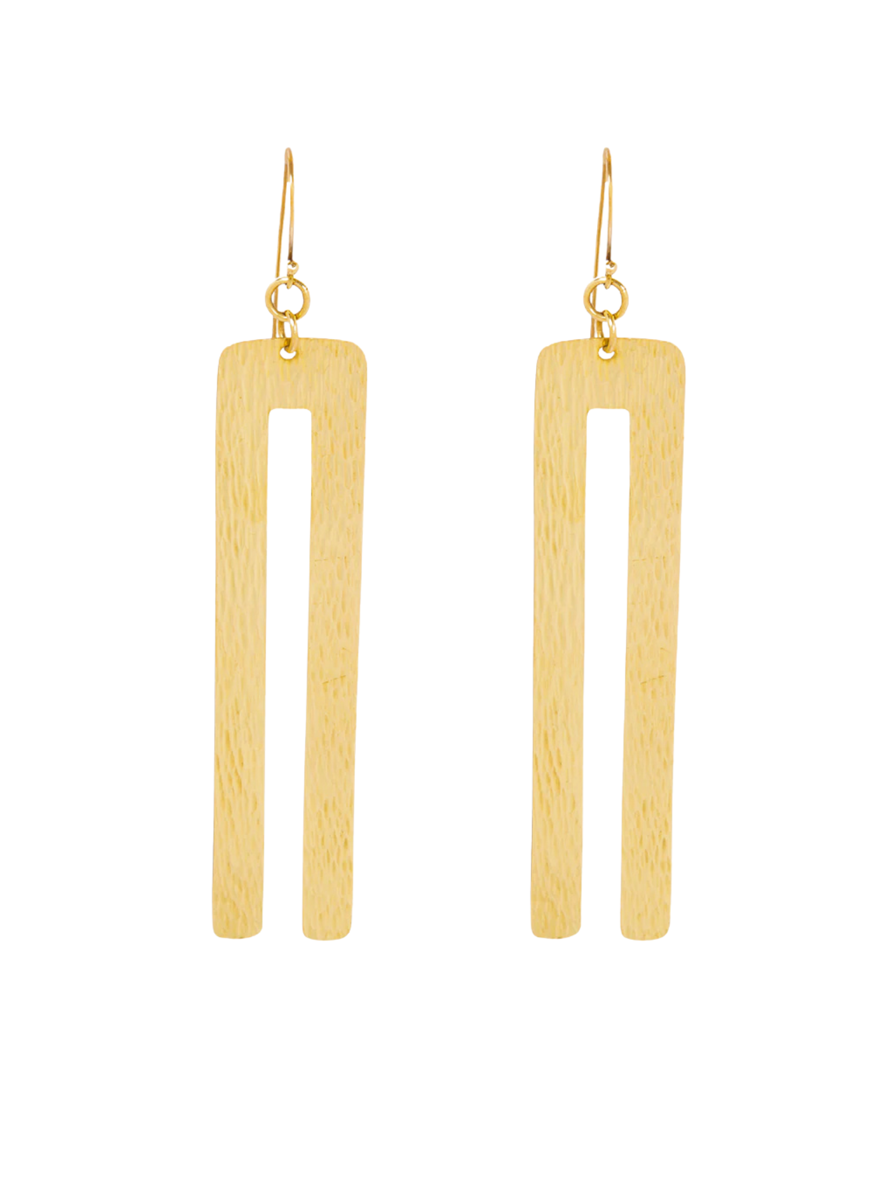  drop earrings with a double-bar design