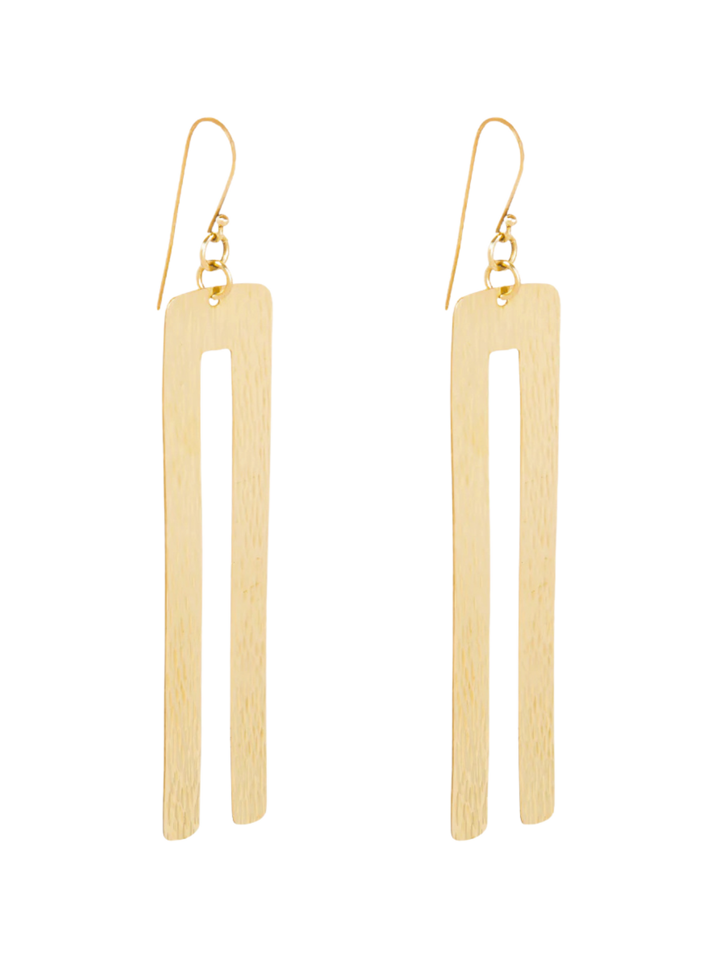  drop earrings with a double-bar design
