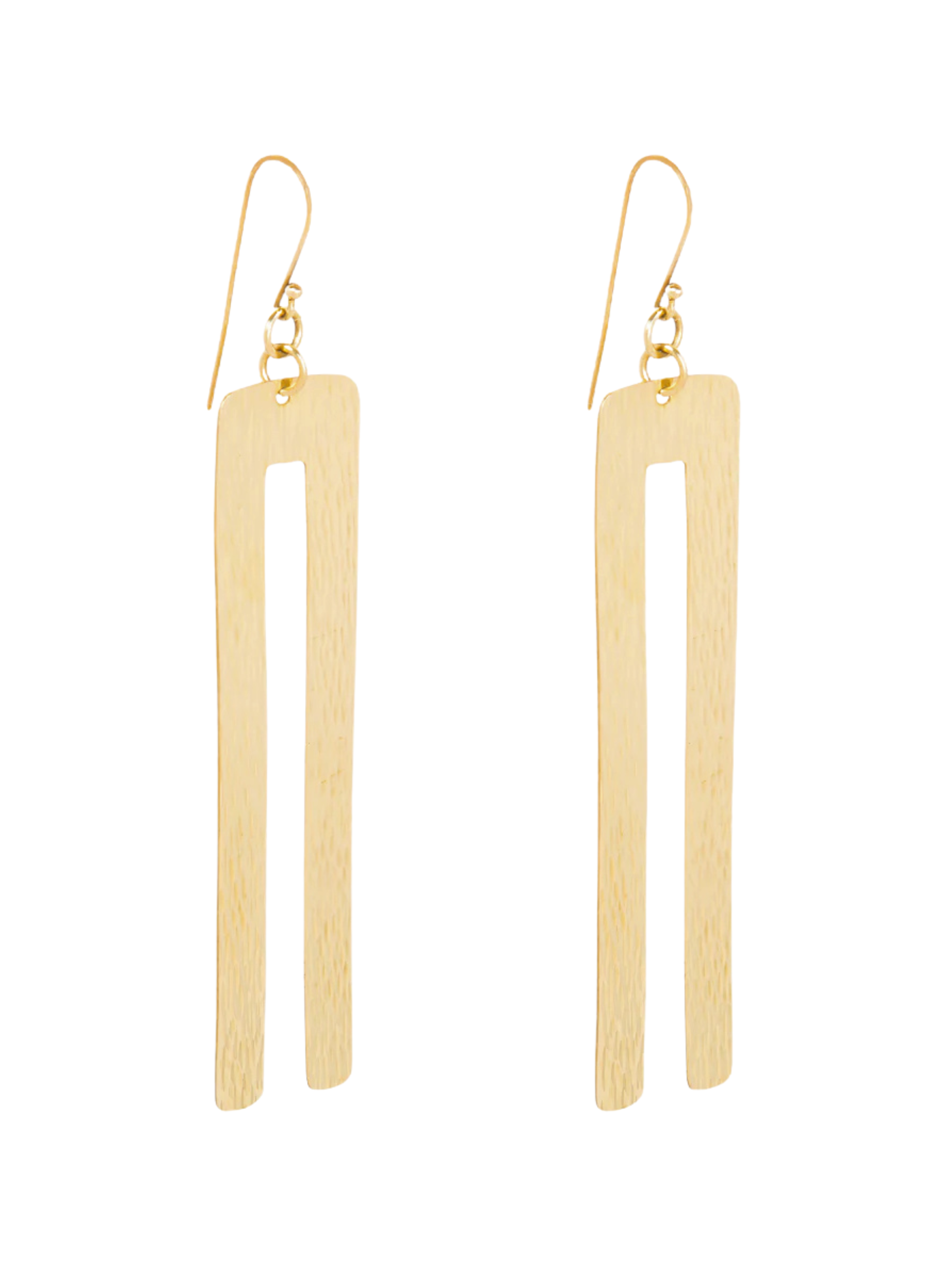  drop earrings with a double-bar design