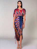 Load image into Gallery viewer, Micropleated Kaftan dress
