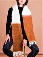 Load image into Gallery viewer, Bi-Color Mohair Scarf
