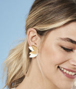 Load image into Gallery viewer, &quot;The Golden Ear&quot; Plexi Earrings
