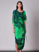 Load image into Gallery viewer, Micropleated Kaftan dress
