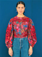 Load image into Gallery viewer, Red Wild Life Blouse
