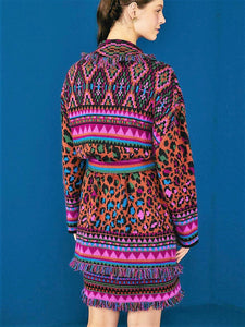 Red Ainika Tapestry Cardigan