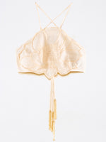 Load image into Gallery viewer, White Flower Crop Top
