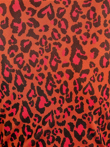 Leopard Pop Caramel Tulle Blouse