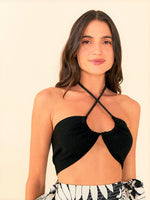 Load image into Gallery viewer, Black Knit Top
