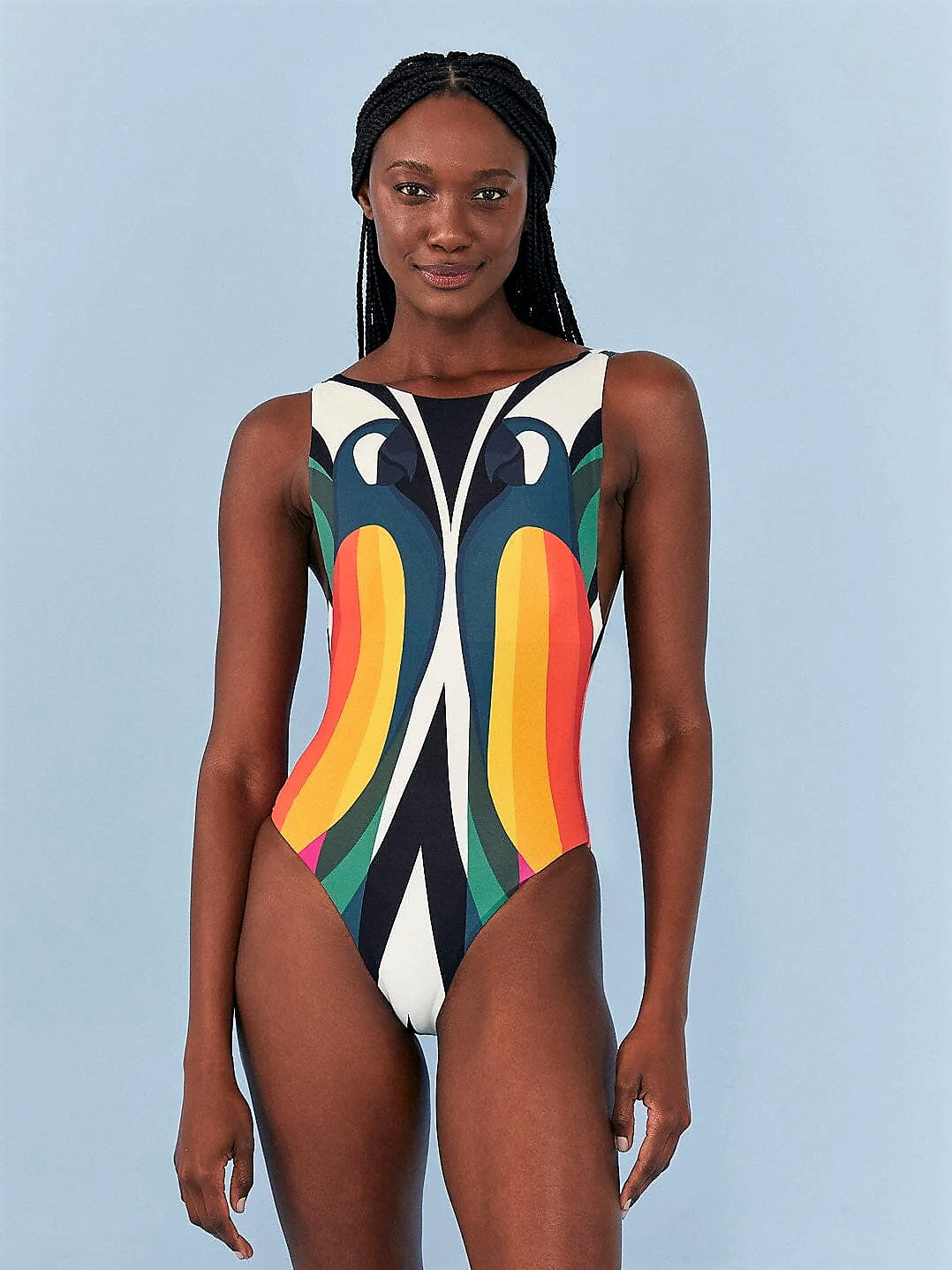 Macaw Stripes One Piece Swimsuit