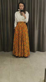 Load and play video in Gallery viewer, Long African skirt
