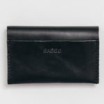 Load image into Gallery viewer, Leather simple credit card holder black
