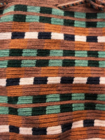 Load image into Gallery viewer, Handmade Small Crossbody Wayuu Green Jade &amp; Brown
