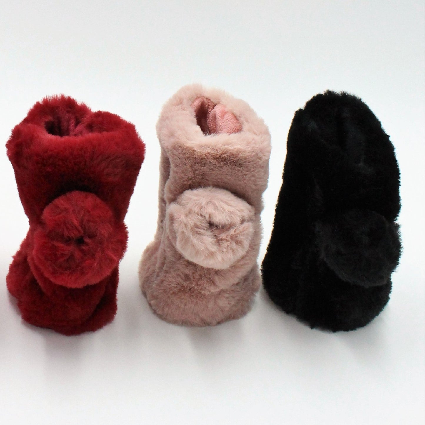 Fingerless mittens in Faux fur
