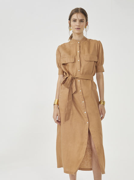 Khaki clearance safari dress