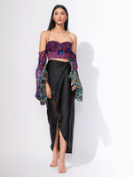Load image into Gallery viewer, Long Wrap Effect Slim Skirt
