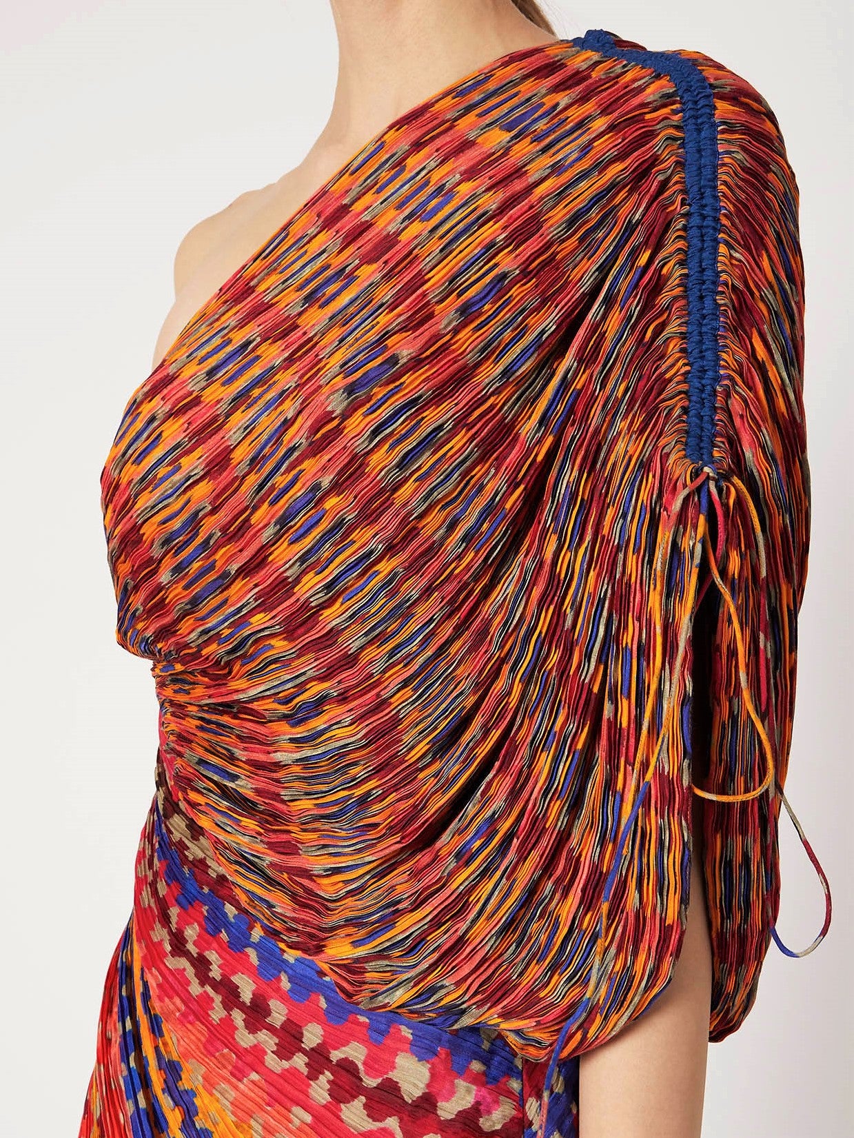 Micropleated dress
