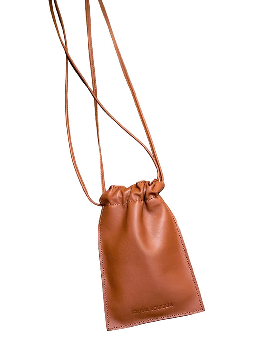  brown leather pouch