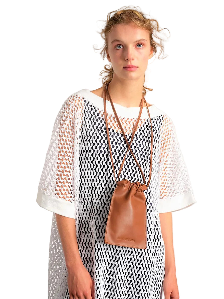  brown leather pouch