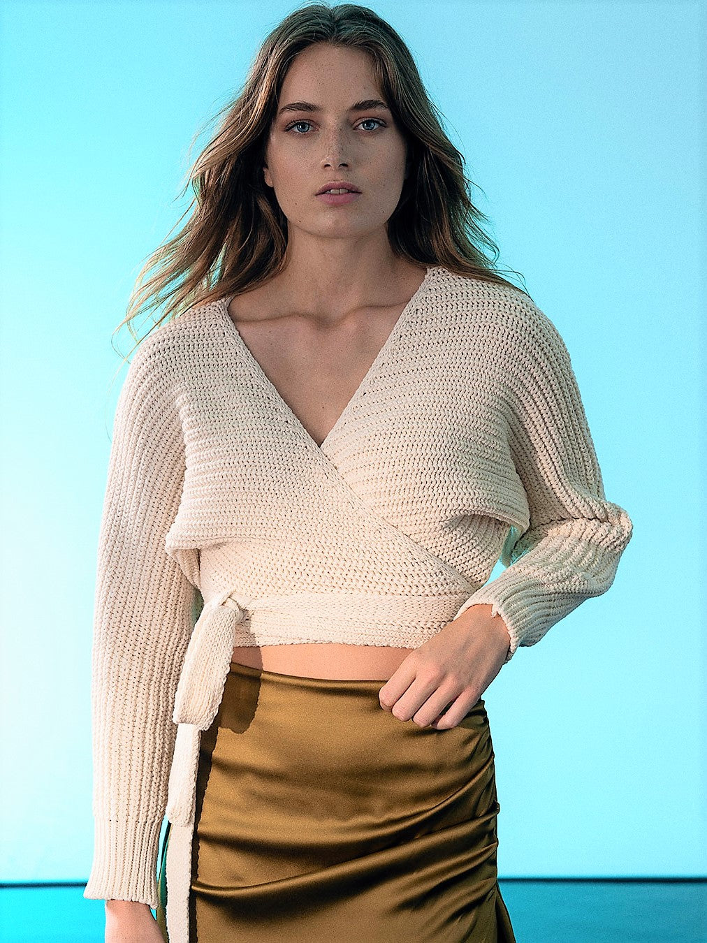 Wrap Knitted Cruise Top