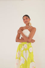 Load and play video in Gallery viewer, White Flower Crop Top

