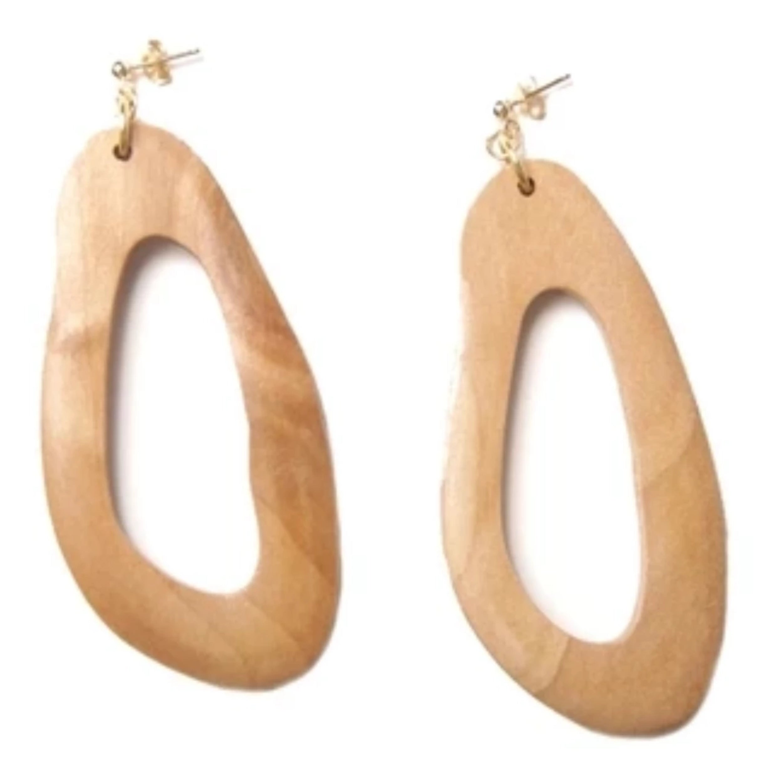 wooden earring sophie monet pendientes mallorca